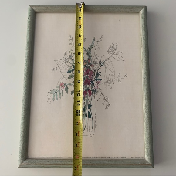 Mary Lou Goertzen Litho Foxglove,Vetch,Blackberry Blossoms/Comfrey 17”x13” - Picture 3 of 14